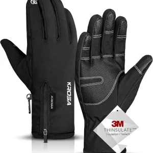 -10? Winter Gloves Men Women & Kids, 5-Layer Waterproof Gloves for Cold Weather, Snow Ski Gloves with 10 Touchscreen Fingers