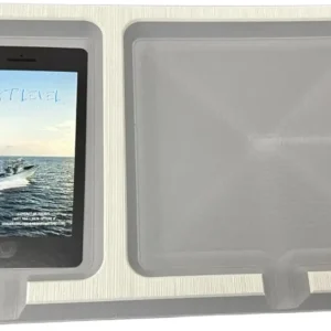 | SeaDek | 20mm Double Dash for Boat | Foam Cell Phone & Accessories Boat Dash | Adhesive Backing | Separate Compartments for Phones & Fishing/Boating Tools | Cool Gray/Storm Gray