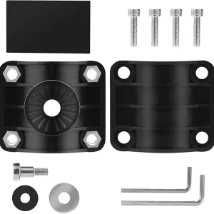 0 Degree Livescope LVS32 Transducer Pole Mount Kit for Panoptix LiveScope Ice Fishing & Open Water, Black Plastic Wall Mount