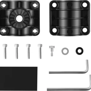 0 Degree LiveScope Pole Mount for Garmin LVS32 Transducer, Ice Fishing Bundle, and Panoptix LiveScope Systems - Trolling Motor Shaft Mount, 010-12676-15