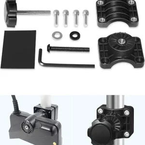 0 Degree Pole Mount Adjustable Pole Mount Fit for LiveScope Plus LVS34 & LiveScope Plus System, Replaces 010-13228-03