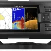 010-01872-00 STRIKER 5CV with Transducer, 5" GPS Fishfinder, CHIRP Traditional And ClearVu Scanning Sonar Transducer, Built In Quickdraw Contours Mapping Software