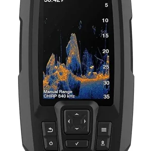 010-02550-00 Striker Vivid 4cv, Easy-to-Use 4-inch Color Fishfinder and Sonar Transducer, Vivid Scanning Color Palettes