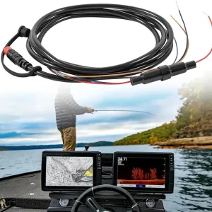 010-12199-04 Power/Data Cable Compatible for Garmin EchoMAP & Striker Series Fishfinder, 6ft Power Cable with NMEA 0183 Inputs/Outputs, 4-Pin 4Xdv