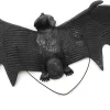 1 PC Auto Halloween Simulation Flying Bat Model, Soft TPR Material Prank Horror Bat, Hanging Durable Halloween Party Weird Decoration, Suitable for Most Automobiles (Black #L)