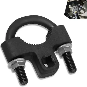 1 PC Car Inner Tie Rod Wrench, Durable Metal Material, Multifunctional Vehicle Tie Rod Installation Accessories, Universal Automotive Machine Wrench Tool for Most Cars (Black)