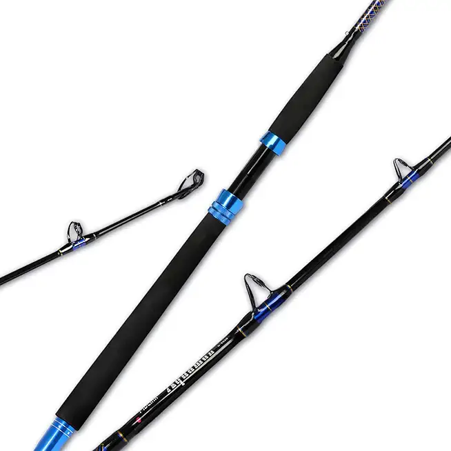 1-Piece Conventional Boat Rod Saltwater Offshore Graphite Spinning Fishing Rod(6 Feet, 30-50 lb/50-80 lb/80-120 lb)
