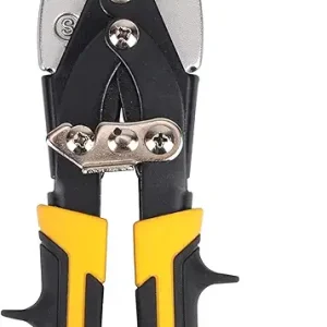 10 Inch Aviation Tin Snips, Cr-Mo Aviation Snips for Cutting Metal Sheet, Heavy Duty Sheet Metal Cutter Shear, Straight Cut, High Leverage Aviation Snip, Up to 40% Labor Saving