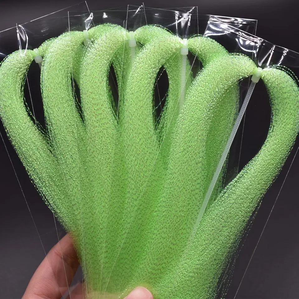 10 Packs Crystal Flash Fly Fishing Line Fly Tying Material for Fishing Lure Dry Flies