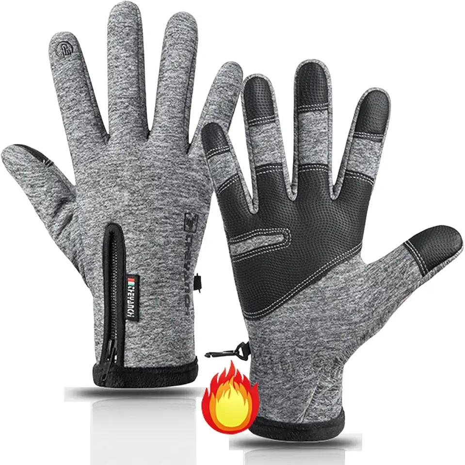 10? Winter Gloves Men Women Warm Glove Touch Screen for Cycling Running Fishing Driving Hiking Skiing Cold Weather