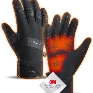 10? Winter Gloves Waterproof Windproof Men Women - Touch Screen Thermal Warm Ski Gloves, with Non-slip Grip and Soft Lining for Cold Weather Running, Cycling, Biking, Driving, Hiking, Golf, Snow