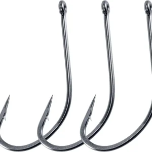 100 Pack Fly Hooks Streamer Stinger Wide Gap, Offset Saltwater Bass Fly Tying Hooks Wooly Bugger Clouser Minnow