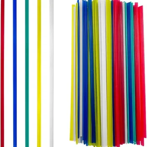 100 PCS Plastic Welding Rods, 7.9" PP PVC PPR Plastic Welding Rods for Auto Bumper Repair, Reinforced Welder Strips for Repairing Lawn Mower Plastic Parts, Car Accessories