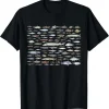 100 Types Of Freshwater Fish Species Fishing T-Shirt