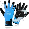 100% Waterproof Gloves for Men & Women,Winter Work Gloves with Grip for Cold Weather