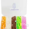 100pcs Crappie Lures Kit, Crappie Jig Heads and Crappie Baits Soft Plastic Fishing Lures for Crappie