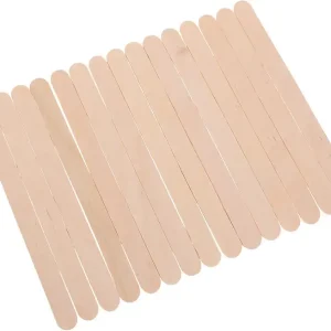 100Pcs Wooden Stirring Rods for Crafting Natural Sticks for Popsicle Making Ice Craft Supplies for Arts and Crafts Projects