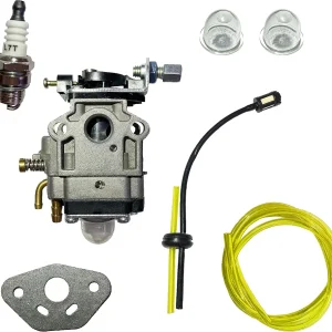 10mm Carburetor for Eskimo Stingray S33Q8 Ice Auger 33cc Viper Engine with Fuel Line Kit