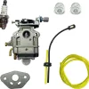 10mm Carburetor for Eskimo Stingray S33Q8 Ice Auger 33cc Viper Engine with Fuel Line Kit
