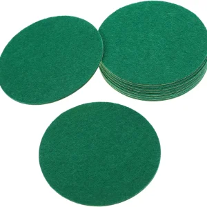 10Pcs Air Hockey Pusher Pads Replacement Felt Stickers for Air Hockey Strikers Durable Hockey Accessories for Game Tables