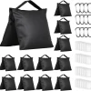 12 Pack Sandbags Weight Bags for Photo Studio Photography Video Equipment, Empty Sandbag Set for Backdrop Stand, Photo Tripod, Canopy, Umbrella Base, Picnic Table, Tent, Fishing Chair