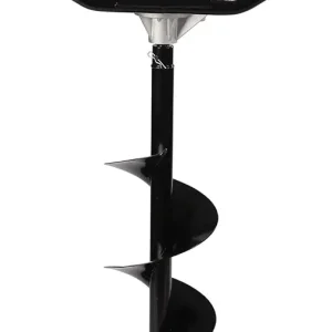 1250W Petrol Gas Powered Post Hole Digger with 43CC 2-Stroke Gasoline Engine Earth Auger with 8 inch Spiral Drills, Heavy Duty Hole Digger Power Head Post Hole Digger and Auger Petrol Drill Bit