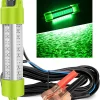 12V 45W-70W Underwater Light IP68 72-108 LED 3500 Lumen Freshwater & Saltwater Night Finder Lamp, Ice Fishing Light, Lure Bait Lamp with 5M / 16.5 FT Cord