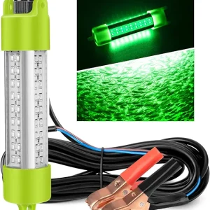 12V 45W-70W Underwater Light IP68 72-108 LED 3500 Lumen Freshwater & Saltwater Night Finder Lamp, Ice Fishing Light, Lure Bait Lamp with 5M / 16.5 FT Cord