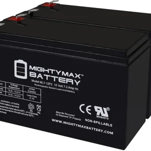 12V 7Ah F2 Replacement Battery for Marcum LX-7 Security - 2 Pack