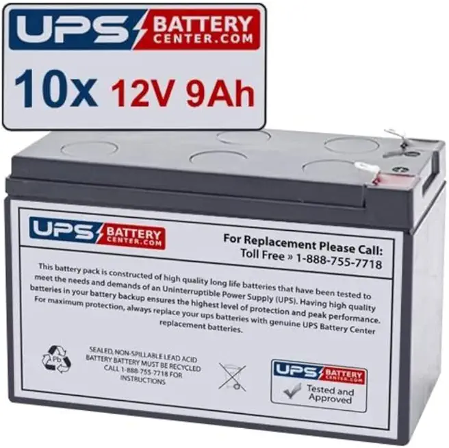 12V 9AH Battery Replacement for Marcum LX-7-10 Pack