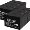 12V 9Ah Replacement Battery compatible with Humminbird Ice 45 Flasher - 8 Pack