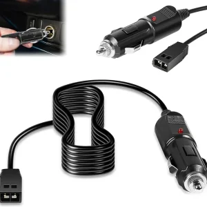 12V DC Port Power Cord 720105-1 Power Cable Fit for Humminbird Fish Finder Charger, for All Helix 5/7/8/9/10/12/15, for All ICE Helix, All ICE Flasher (8 Feet)