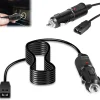 12V DC Port Power Cord 720105-1 Power Cable Fit for Humminbird Fish Finder Charger, for All Helix 5/7/8/9/10/12/15, for All ICE Helix, All ICE Flasher (8 Feet)