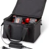 13" Power Tool Battery Warmer, Holds 12V, 18V, and 20V Lithium Ion Batteries and Caulk, Heated Tool Battery Bag for Ice Fishing, Contractors, and Homeowners, 120V, Bag Only