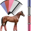 16 Pcs Fly Boots for Horses Mesh Ventilated Horse Leggings Breathable Horse Leg Wraps to Reduce Stomping Hoof Damage and Leg Fatigue, 4 Colors (Retro Color)