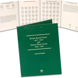 1857-1909 Flying Eagle Cents & Indian Head Cents Folder Coin Storage