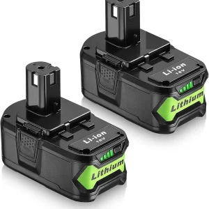 18V 6.5Ah Replacement Battery Compatible with 18V Lithium Battery P102 P103 P105 P107 P108 P109 ONE+ Cordless Tool, 2 PACKS