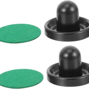 1Set Air Hockey Pusher Set Convenient Ice Hockey Pushers with Lint Covers Tabletop Gaming Accessories for Enhanced Desktop Air Hockey Fun