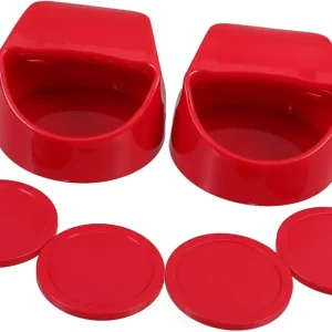 1Set Table Ice Hockey Accessories Pushers with Felt Pads Thick Pucks for Game Tables Party Supplies Enhance Your Air Hockey Experience