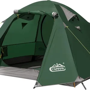 2-3 Person Tent - Waterproof Windproof 4 Season Tent for Backpacking, Hiking, Hunting, Motorcycling & Biking