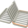2-4 Layer Fly Box for fly fishing, Waterproof, Storage Streamer Flies Swing Leaf, Fishing Case Accessories, Tackle Box, Large Capicaty (4 layer-Grey)