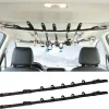 2 Pack Vehicle Fishing Rod Holder - Fishing Pole Car Rack 5 Rods Capacity, Adjustable 30 to 54 Inches Horizontal Roof Storage Carrier Belt for SUV, Truck and Van, Black