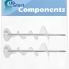2-Pack WR17X11705 Refrigerator Dispenser Auger Replacement for General Electric GSH25VGREWW Refrigerator - Compatible with WR17X11705 Ice Maker Auger - UpStart Components Brand
