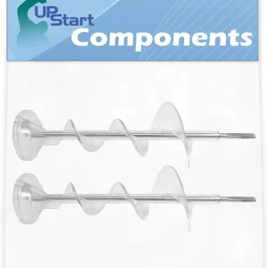 2-Pack WR17X11705 Refrigerator Dispenser Auger Replacement for General Electric GSL22WGPHBS Refrigerator - Compatible with WR17X11705 Ice Maker Auger - UpStart Components Brand