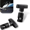 2 PCS Car Hood Lift Rod Fixing Clip, Alloy Bottom Non-Hole Trunk Hydraulic Air Rod Anti-Pinch Anti-Slip Tool, Suitable for Use on Lift Rods with A Diameter Within 0.43", for Cars (Black)