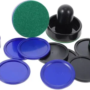 2 Sets Air Hockey Pucks Pushers for Boys and Girls Plastic Hockey Parts Air Hockey Paddle Ice Hockey Table Pucks Replacement Accessories