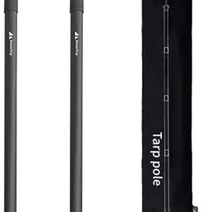 2 Telescoping Tarp Poles, Replacement Canopy Adjustable Aluminum Rods, Portable, Lightweight for Tent Fly, Awning, Outdoor Camping, Hiking, Backpacking