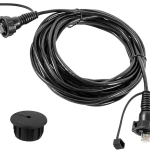 20 Ft Marine Network Cable 010-10551-00 for Marine RJ45 Fit for Garmin Navigation Screen Devices with Split Connector and Waterproof Cap