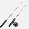 20" Ultra-Short Ultra-lightIce Fishing Rod and Reel Combo 1+1B Ice Fishing Reel 51cm Fiberglass Fish Pole