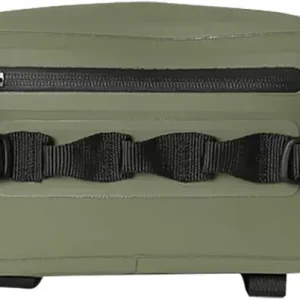 2.1L Waterproof Waist Bag - TPU Military Green Packet with Airtight Zipper Closure, Lightweight Sling Bag for River Fly Fishing